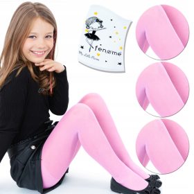   Set di 3 collant da ragazza PINK 20den MAT Fenome Polska di prima qualità