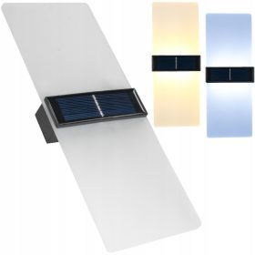    Lampada da parete da giardino Decorya bianco, nero, sorgente LED integrata da 1 W