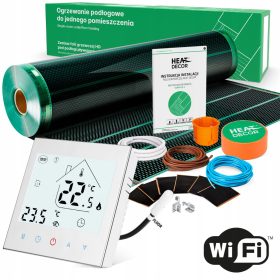   Foglio riscaldante HD-G | Termostato T1000.W.WIFI | 140 W/m² | Set da 9 mq