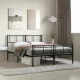  VidaXL 372198 letto in metallo 140x200 nero