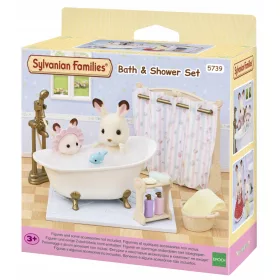  Sylvanian Families Set da bagno con vasca e doccia