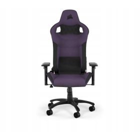    Sedia da gaming girevole Corsair T3 Rush in tessuto viola e nero