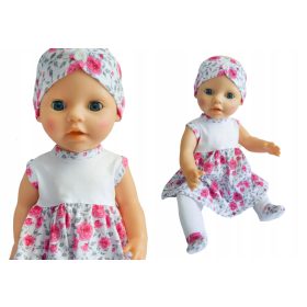    Set: vestito, fascia per capelli e collant | Bambino nato 43 cm