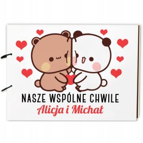    ALBUM FOTOGRAFICO BIANCO SAN VALENTINO PER LEI LUI REGALO SAN VALENTINO PER LA COPPIA