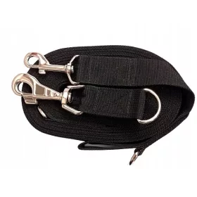    GUINZAGLIO PER CANI, REVERSIBILE, REGOLABILE, MOSCHETTONE GRANDE E ROBUSTO, 10M, NERO