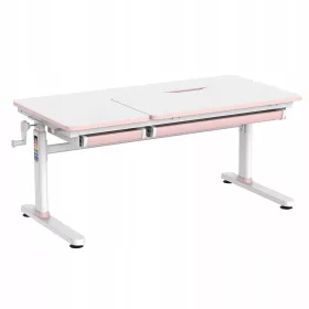    Scrivania ergonomica regolabile per bambini Spacetronik XD 120x60 bianca e rosa