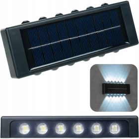    Lampada da parete da giardino Decorya nera, sorgente LED integrata da 2 W