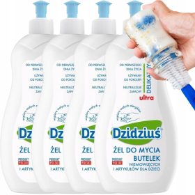    DZIDZIUŚ Gel Liquido per la Pulizia di Biberon e Ciucci 500 ml