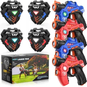    PISTOLA LASER PAINTBALL LASER TAG FUCILE LEGGERO SET 4 MODALITÀ × 4