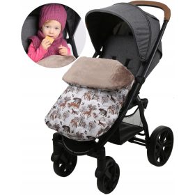  SACCO A PELO BABYMAM UNIVERSALE IMPERMEABILE PER PASSEGGINO