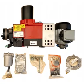    Bruciatore multi-olio Bairan STW 120P 50kW, compressore per olio esausto