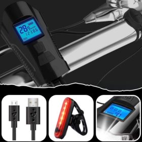    Luce per bicicletta LTC LL113 Batteria da 1000 lm + scatola di cartone IMBALLAGGIO FORTE, SICUREZZA DEL PACCO