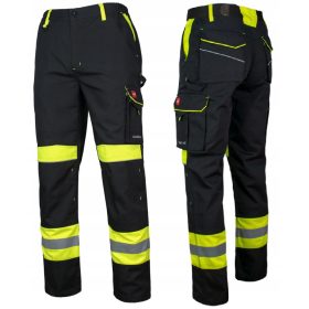   PANTALONI DA LAVORO per addetti al montaggio, LUNGHEZZA DELLA VITA, cuciture robuste, RIFLETTENTI, durevoli