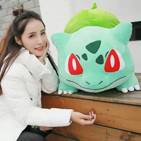    MEGA GRANDE BULBASAUR TUBO PIANTA PELUCHE COCCOLE BEDDY BEAR 55 cm