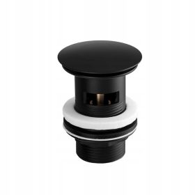  Tappo click-clack rotondo Balneo nero con troppopieno