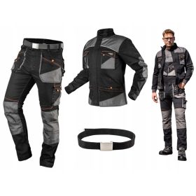   Pantaloni da lavoro slim NEO HD + felpa/giacca da lavoro taglia. 3XL | Insieme per la salute e la sicurezza sul lavoro