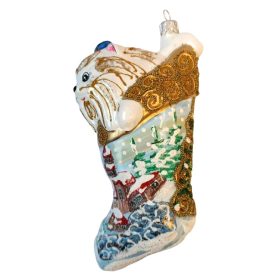  Pallina decorata, palline a forma di calzino 18 cm 1 pz.