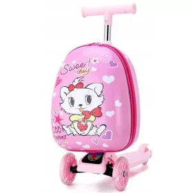  CAT KITTEN SCOOTER LED VALIGIA BAMBINO BAGAGLI