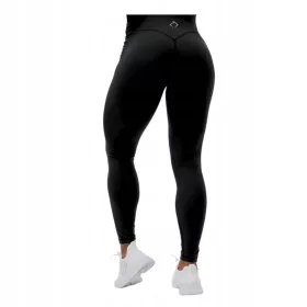    Leggings da palestra fitness a vita alta - leggings sportivi neri, taglia XL