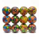  12x PALLINE IN SCHIUMA MATEMATICA COLORATA ANTISTRESS LEGGERE MORBIDE 6,5 cm