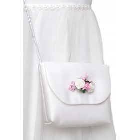    Borsa per comunione a tracolla in raso, borse per comunione, comunione TB114