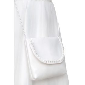    Borsa per comunione a tracolla in raso, borse per comunione, comunione TB15