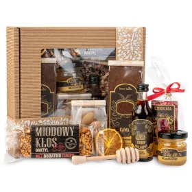   CONFEZIONE REGALO regalo caffè miele sciroppo tavoletta cioccolato mandorle KRAFT