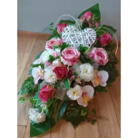    Composizione TOMBA decorazione cimitero PRIMAVERA PASQUA tulipano