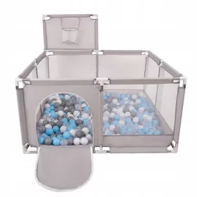    RIPRODUZIONE CON CESTO, PISCINA ASCIUTTA PER BAMBINI, 200 SFERE SELONIS KK-100X