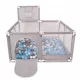  RIPRODUZIONE CON CESTO, PISCINA ASCIUTTA PER BAMBINI, 200 SFERE SELONIS KK-100X