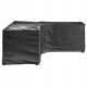 Coperture Protettive L per Mobili da Giardino in PE, Nere, Set di 2