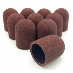  Cappucci abrasivi per pedicure 13mm #180 grana fine 10pz