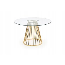  Tavolo rotondo Halmar Liverpool 120 x 120 x 75 cm oro