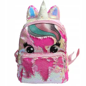    Zaino asilo monoscomparto Lilly Bling per bambine. Sfumature di rosa