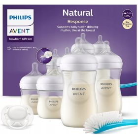   PHILIPS Avent Natural SCD838/11 set biberon + pannolino lavabile Babymam, liscio bianco