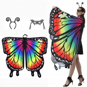    MASCHERA ALI DI FARFALLA PER BAMBINI CAPEA COSPLAY 1,1 m + FASCIA + MASCHERA