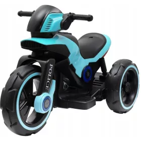    Motocicletta a batteria della Baby Mix Police, di colore blu