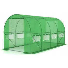  Serra da giardino a tunnel in alluminio 2,5x4x2m 10m2