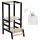  Sgabello ASSISTENTE CUCINA PER BAMBINI Massello Tulano Tasty 20 LEGNO Nero