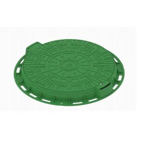    Il coperchio è ricoperto da un tubo di diametro 600 mm VERDE