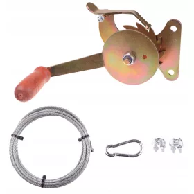    BOBINA CON CAVO IN ACCIAIO 3m SET KIT GRIGLIA MANOVELLA TREPPIEDE GRIGLIA