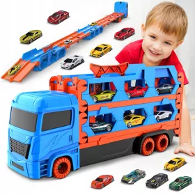    TIR CAMION PIEGHEVOLE AUTO CARS TRAINING TRACK AUTO TRACK 7IN1 GRANDE 1,65 M