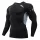  T-shirt da allenamento a compressione termica, pannelli di ventilazione a L