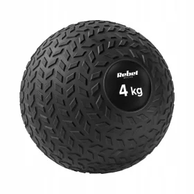  Rebel RBA-3108-6 palla medica per esercizi 23 cm 6 kg nera