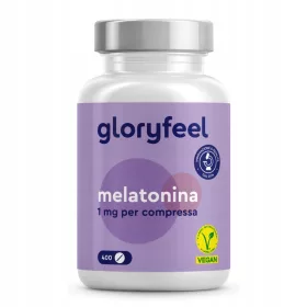   Melatonina gloryfeel: 400 Compresse Ad Alto Dosaggio per Il Sonno, 100% Vegane