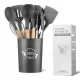  Set di utensili da cucina in silicone in un supporto per accessori da cucina