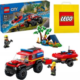    60412 CAMION DEI POMPIERI 4X4 CON BARCA DI SOCCORSO + sacchetto di carta VP LEGO 6315792 medio