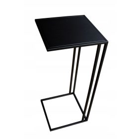  Tavolo Palazzo Decor Korfu quadrato 25 x 25 x 60 cm nero