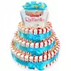  Set torta 3 piani con cioccolatini Kinder e regalo compleanno Raffaello