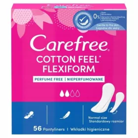  Salvaslip Carefree Cotton Flexiform senza profumo 56 pezzi